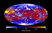 Global image of outgoing longwave radiation from CERES Instrument on NASA Aqua Satellite. Credit: NASA