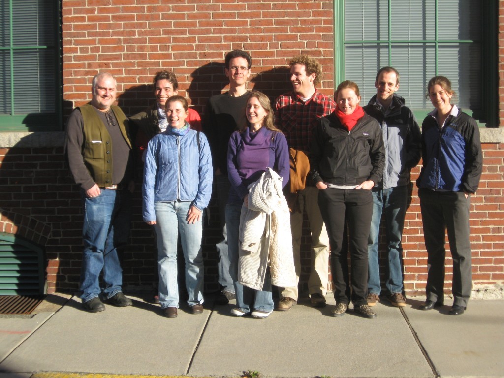 A selection of the Darwin team – (left to right ) Mick Follows, Sergio Vallina, Stephanie Dutkiewicz, Oliver Jahn, Anna Hickman, Andrew Barton, Sophie Clayton, Ben Ward and Emily Zakem.