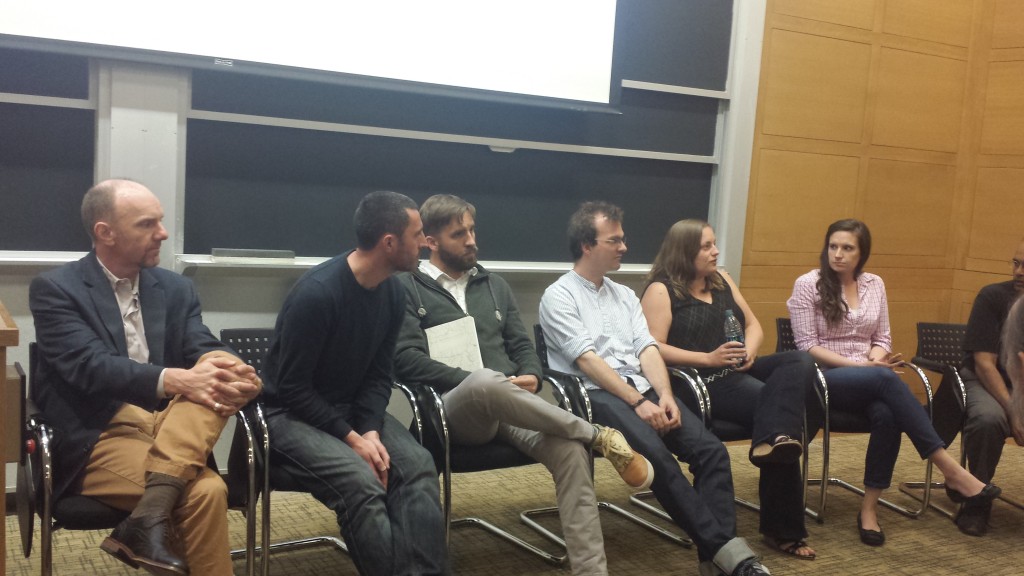 Researchers on panel 2 field questions. (Photo: Lauren Hinkel)