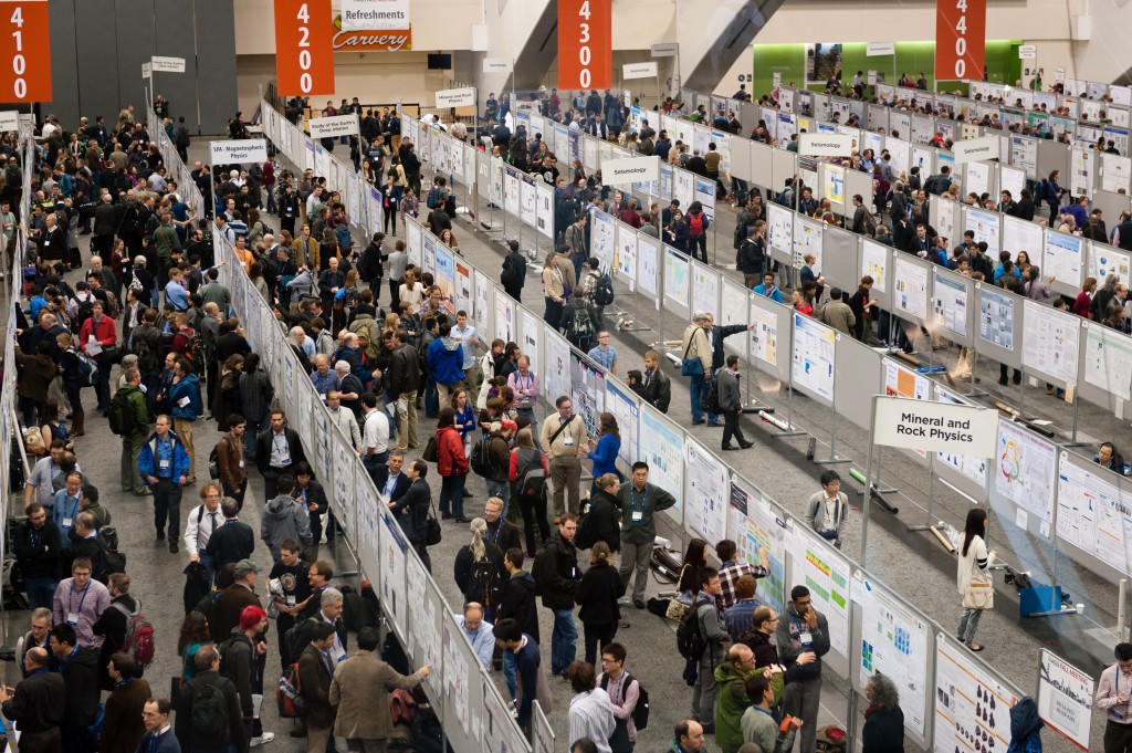 AGU Fall Meeting poster hall