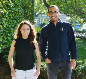 WHOI scientists Gabriela Farfan and Luis Valentin-Alvarado are co-organizers for a public scientific symposium in Spanish and Portuguese scheduled for this weekend at WHOI. (Photo: Andrea Carter/Enterprise)